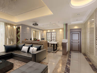 現(xiàn)代簡(jiǎn)約風(fēng)范，10萬元巧裝160㎡四居室——天雋峰住宅裝修實(shí)例解析